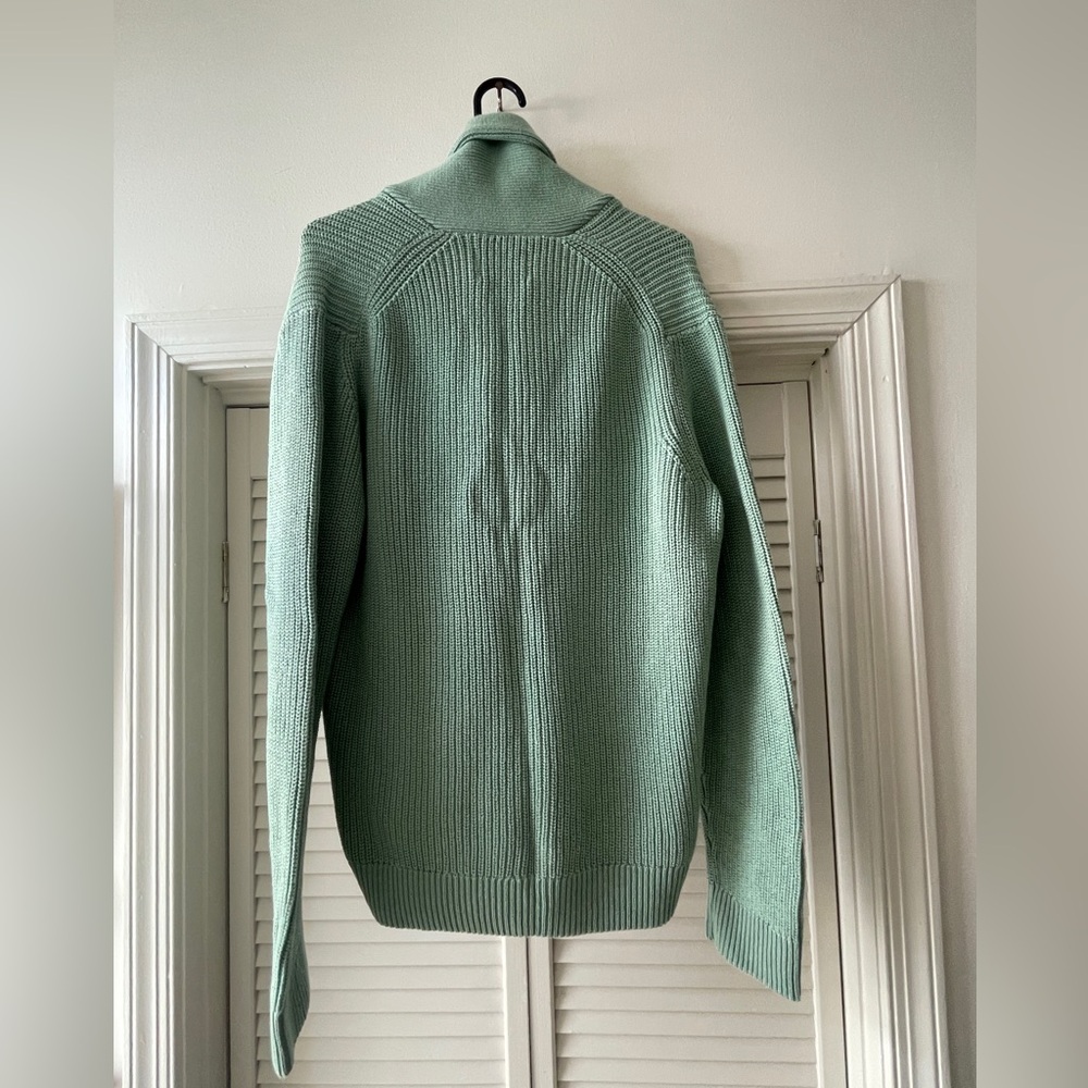 Alesbury Men’s Mint Green Cotton Knit Cardigan NWT - Picture 4 of 9